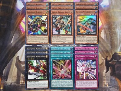Yugioh Onomat Deck Core Set 18 card DUAD Zubababa Knight Gagaga Ganbara Gogogo