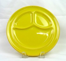 Wallace China Desert Ware Yellow Restaurant Ware 9 1/2" Divided Grill Plate