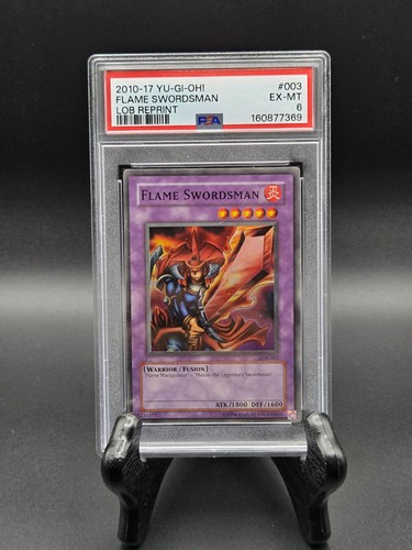 YU-GI-OH - Flame Swordsman LOB-003 2010-17 Super Rare PSA 6