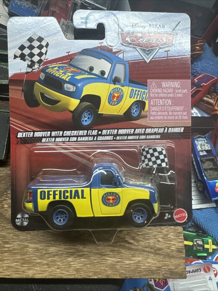 Disney Pixar Cars DEXTER HOOVER CHECKERED FLAG | eBay
