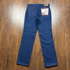 NEW Vintage Wrangler 915PW Classic Jeans Mens Size 34x32 Dark Wash Denim 80s
