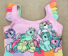 MY LITTLE PONY SWIMSUIT Girls 4 5 Swim Suit G1 Vintage Retro Style