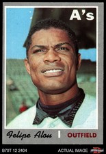 1970 Topps #434 Felipe Alou Athletics 5 - EX