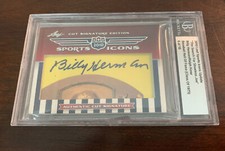 2010 Leaf Sports Icons DUAL Cut Auto BILLY HERMAN / RALPH KINER #6/10