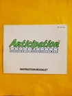 Anticipation Nintendo NES Instruction Manual Booklet Only Vintage