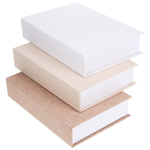 3 Pcs Imitation Book Decoration Decorative Boxes for Storage Man