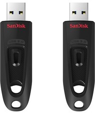 SanDisk 64GB 2-Pack Ultra USB 3.0 Flash Drive 2x64GB 