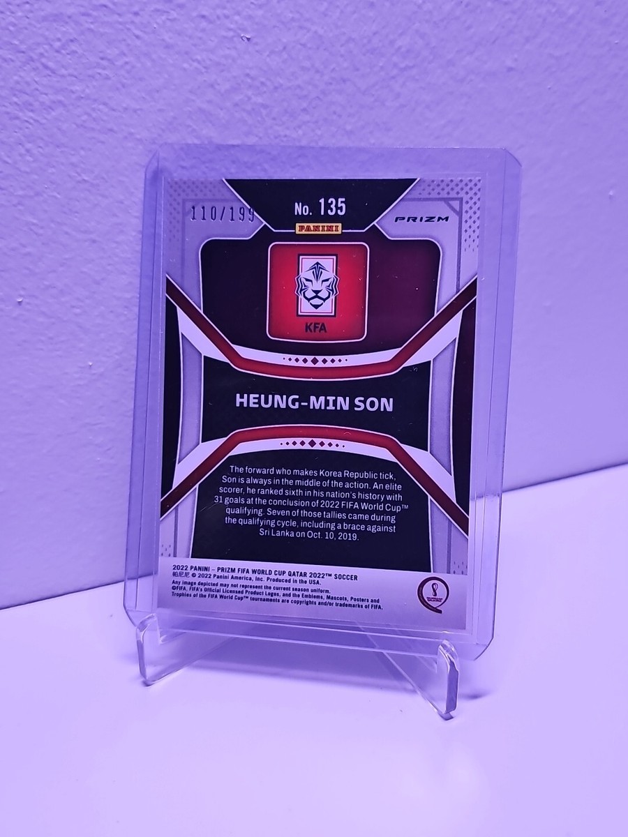 2022 Panini Prizm World Cup Qatar Blue Prizm /199 Heung-Min Son