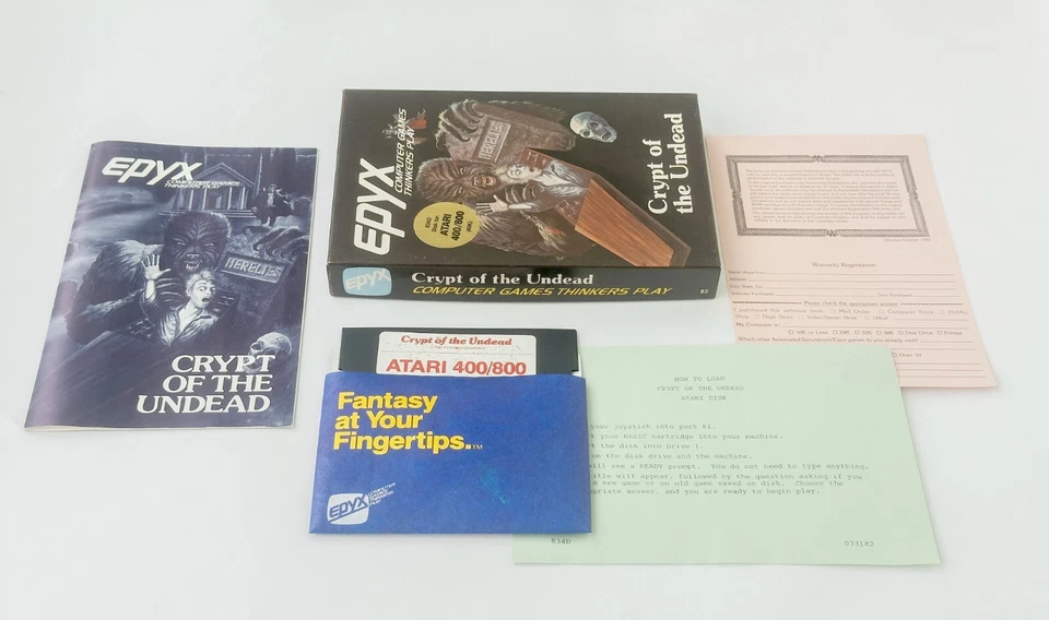 Crypt of the Undead - Epyx/Automated Simulations - 1982 / Atari 400/800 - Image 3 of 4