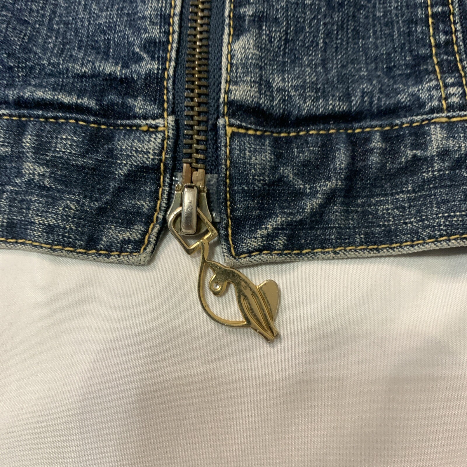 Baby Phat Vintage Y2K Jean Jacket Girls Size 7 Rare Embroiled Logo Front & Back image 6