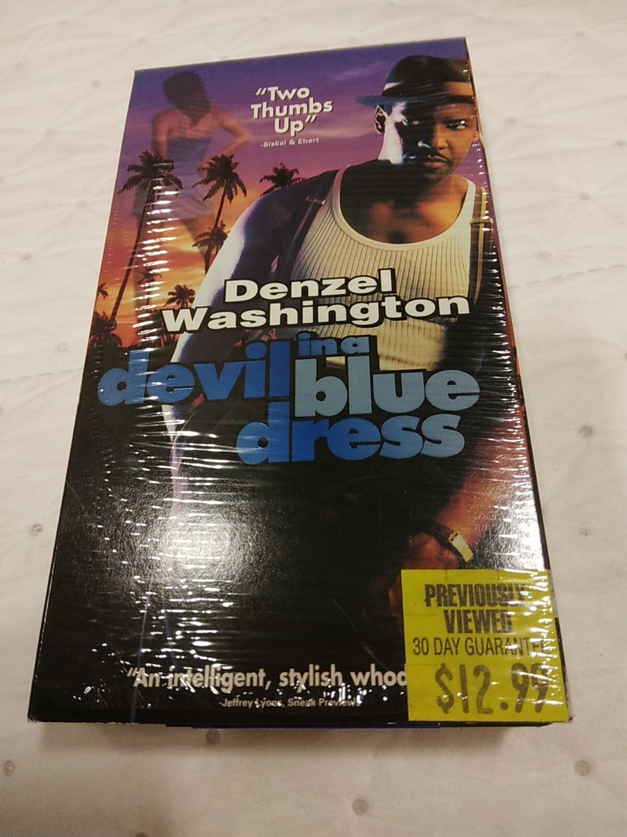 Devil In A Blue Dress VHS Movie Denzel Washington B11