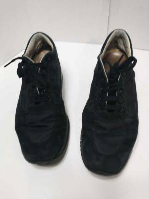 Hogan Interactive Womens Sneakers Shoes Black Low Top Lace Up EUR 39.5 US 9M