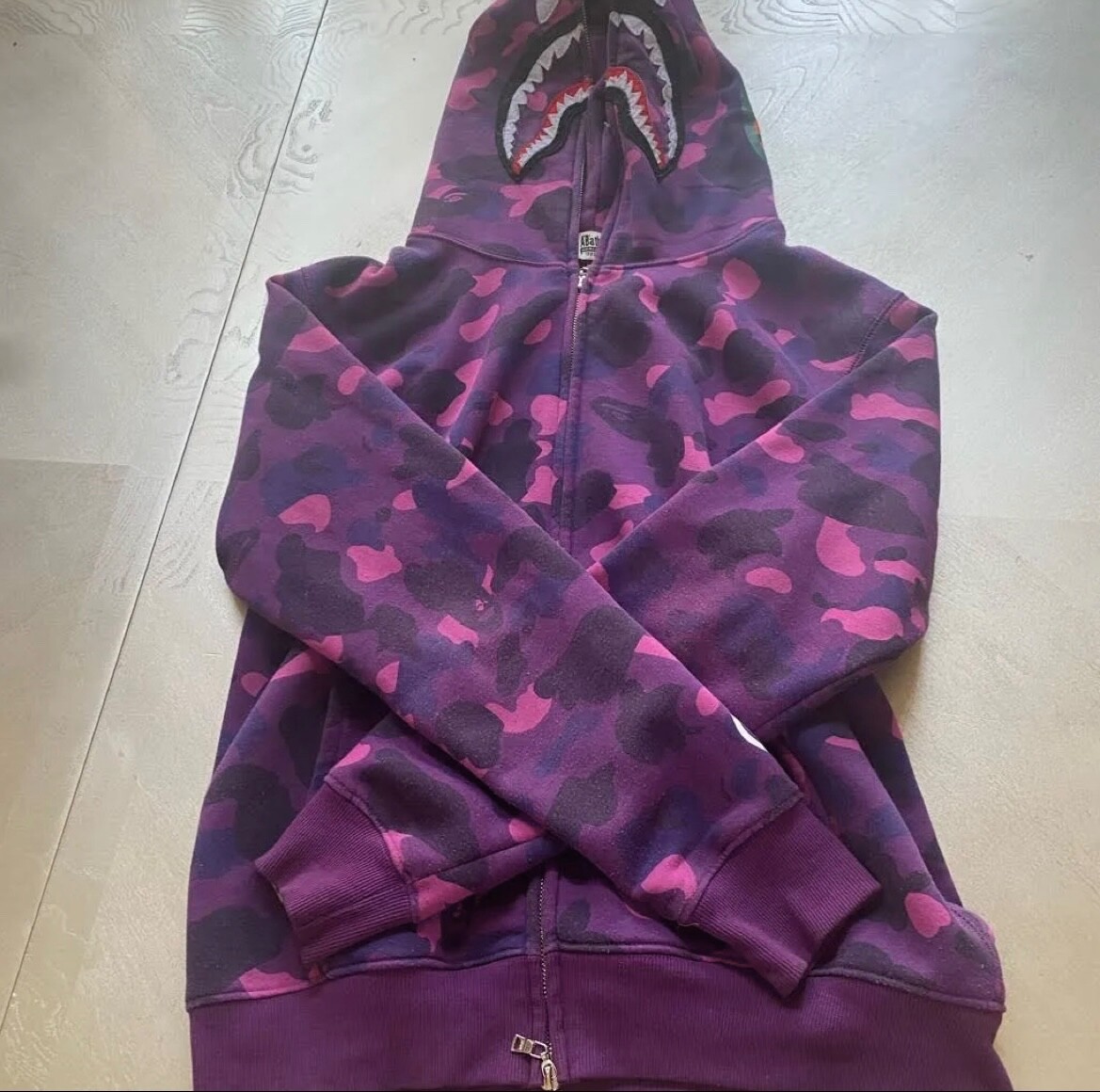 Size – Large – BAPE Color Camo Shark Full Zip Hoodie – Purple 100%  Authentic | Inox Wind
