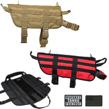 NcSTAR CVK9 Tactical K9 Dog Vest Harness Adjustable Military Training MOLLE Rig