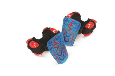 Madd Gear Child's Adjustable Rollers Light-Up Heel Skates, Blue/Red