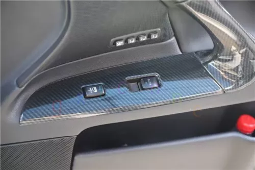 Carbon Fiber Look Window Lift Lock Switch Panel Trim For 2006-2010 LEXUS IS250 - Picture 8 of 14