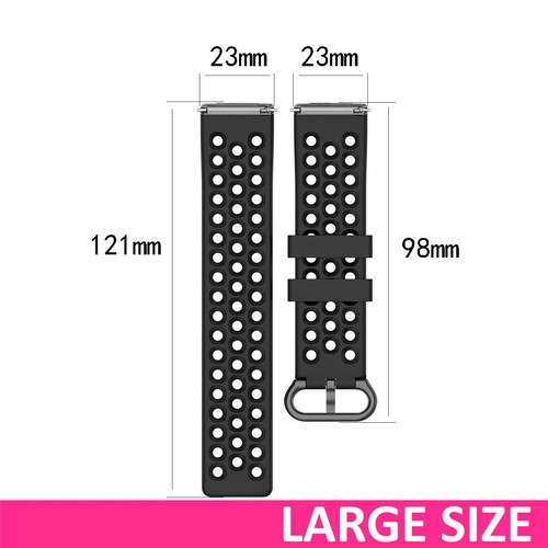 Replacement Silicone Rubber Sport Band Strap Wristband For Fitbit Versa 2 1 Lite - Picture 3 of 18