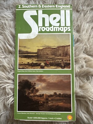 Vintage Shell Road Maps 1981 No. 2 Southern & Eastern England