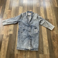 LIMITED EXPRESS EXP Jacket Blue Oversized Denim Acid Wash Vintage