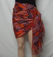 Scarf  Shaw Wrap Beach Cover up Multi Color In Purple Gold Orange