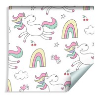 10M Vlies Tapete Rolle Kinderzimmer EinhöRner Regenbogen Sterne Himmel Xxl 566