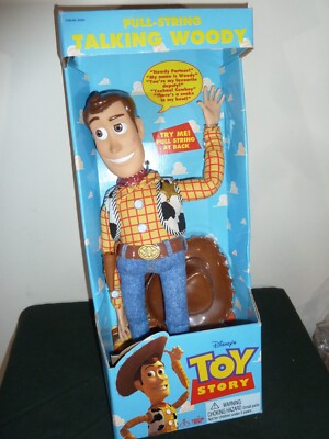 Disney Toy Story Talking Woody Pull String 1995 Thinkways Toys
