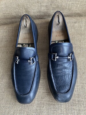 Salvatore Ferragamo Gancini Loafers 7 $950 SALVATORE FERRAGAMO - Patent Leather Braided Gancini  main image 3