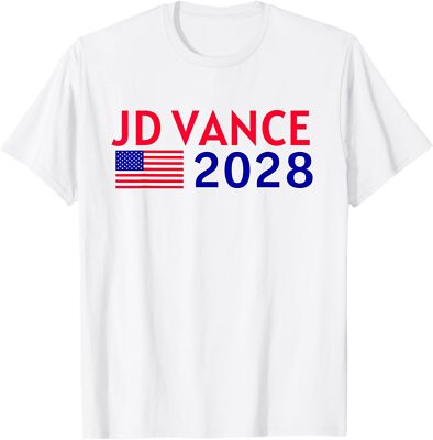 JD Vance 2028 American Flag Vote Vance 2028 President USA T-Shirt