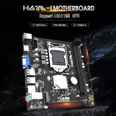  H61M-I Motherboard LGA 1155 Support 2*DDR3 USB2.0 SATA2 NVME Bluetooth
