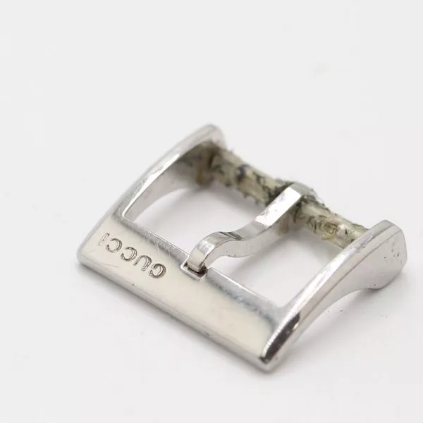 Bracelet de montre bracelet pour homme GUCCI boucle véritable pièces couleur argent 19 mm