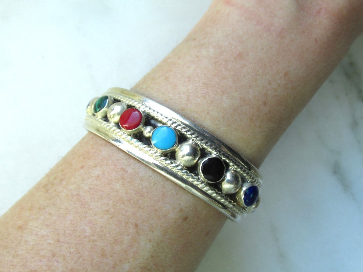 T-USED様用ブレスレット MADE IN MEXICO Mexico TR-86 Vintage Sterling Silver 12mm Bangle Bracelet | eBay