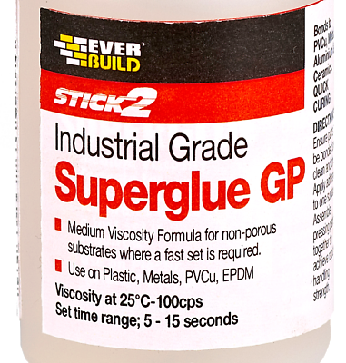 Everbuild Stick2 General Purpose Superglue – Industrial Grade – High  Strength – Rapid Setting – Clear – 20g