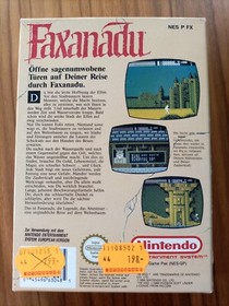 Nintendo NES Spiel Faxanadu OVP Anleitung CIB