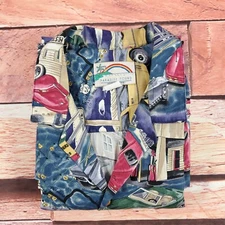 Paradise Found Men's 2XL Hawaiian  Rayon Short Sleeve Shirt