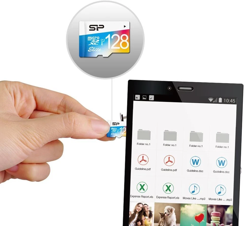 Silicon Power  Elite Micro-SD SDHC SDXC Memory Card UHS-1 Class 10 16GB-256GB - Image 3 of 4