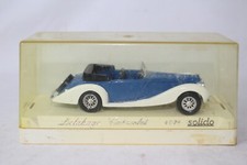 SOLIDO DIECAST 1939 DELAHAYE CABRIOLET CONVERTIBLE, BLUE, 1:43, EXCELLENT, BOXED