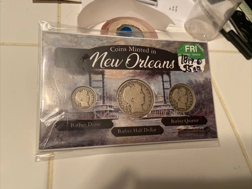 1899 O New Orleans set -half-quarter-dime as seen Rare O Mint