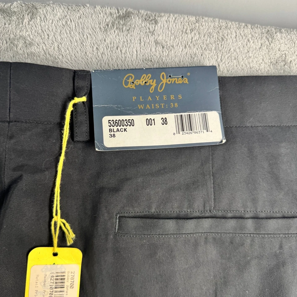 Pantalones de golf/vestido Bobby Jones Players para hombre color negro 38 cintura sin dobladillo Foto 2 de 4