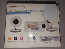 Project Nursery 4.3" Video Baby Monitor System with 2 digital Zoom Cameras