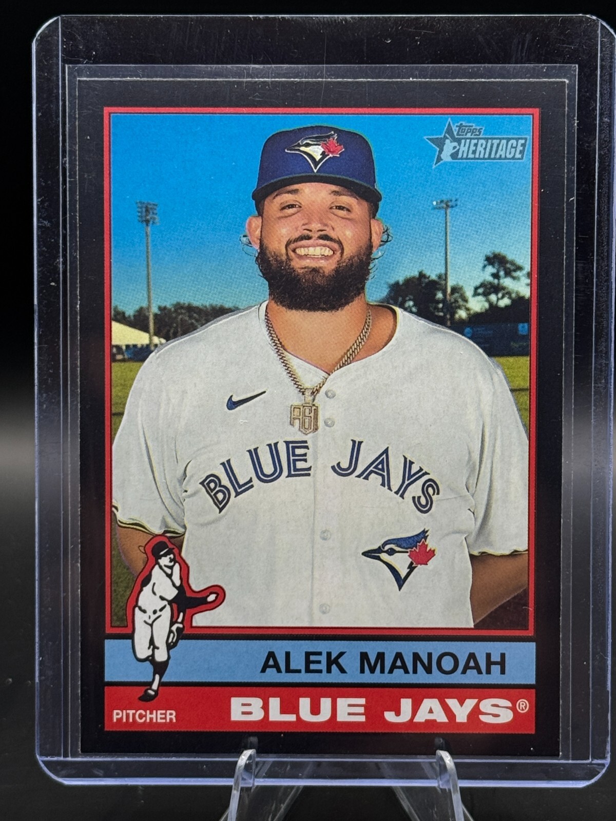 2025 Topps Heritage - BLACK BORDER - Alek Manoah SP Toronto Blue Jays #486
