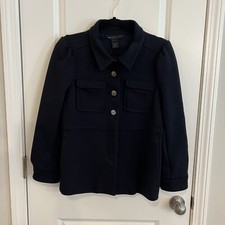 Marc Jacob’s Women’s Jacket Sz Large Wool Blend Navy Blue