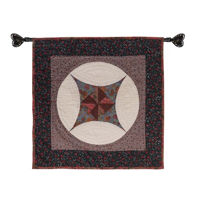HOME HEART Brands hand quilted wallhanging country 19x19 Block quilt table decor