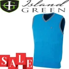 ISLAND GREEN MENS GOLF V NECK COTTON VEST SLIPOVER TANK TOP GOLF PULLOVER