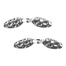 50 pcs Silver Wing Spacer Beads Dragonfly Fairy Angel Wings Bead Findings 31x7mm