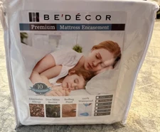 Bedecor King Mattress Protector Waterproof Bedbug Allergy Encasement New