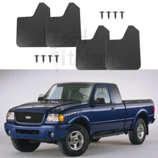 For Ford Ranger XL XLT Car Pickup 4PCS Black Splash Guards Mud Flaps Front Rear