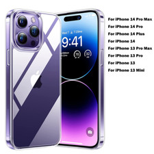 For iPhone 14 Pro Max 14 Plus 13 Pro 12 Slim Silicone Soft Clear TPU Case Cover