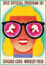 Deco POSTER.Home room wall Art.Interior Design.1953 Chicago Cubs.Baseball.7031