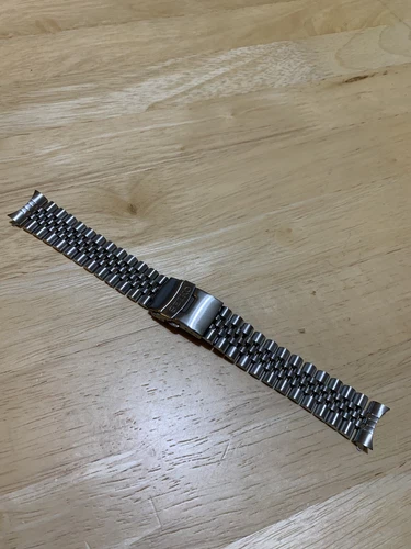 SEIKO 20mm jubilee stainless steel Strap /Bracelet With curved lug ends BARGAIN! - Picture 9 of 16