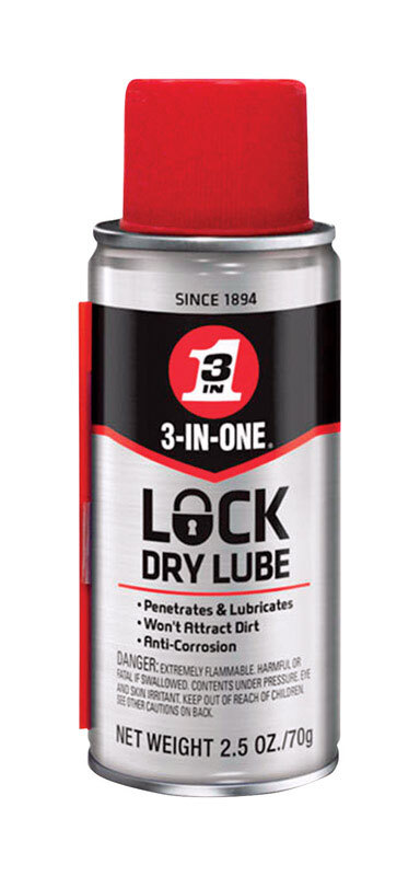 3 ~ 3-IN-ONE Lock Dry Lube Lubricant Penetrates Car Padlocks Home locks 2.5  oz | eBay
